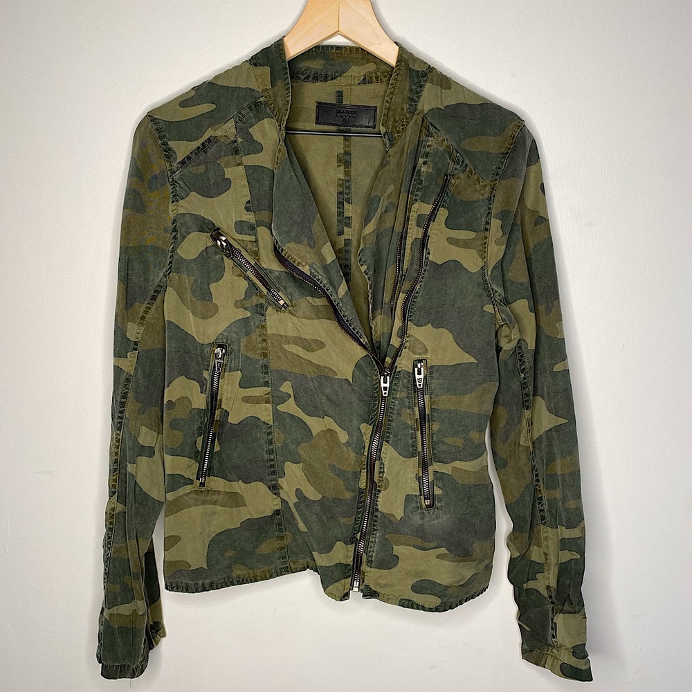 Blank NYC Camouflage Moto Jacket “Shacket”